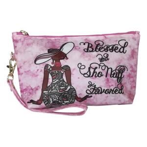 Wristlet Makeup Pouch | Blessed & Sho Nuff Favored